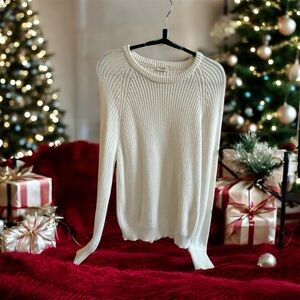PacSun Cream Crew Neck Sweater